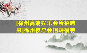 [徐州高端娱乐会所招聘男]徐州夜总会招聘模特